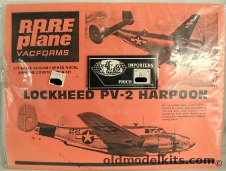 Rareplane 1/72 Lockheed PV-2 Harpoon - with Injection Molded Details - Bagged plastic model kit